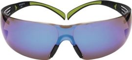 Schutzbrille SecureFit-SF400 EN 166,EN 172 Bügel schwarz grün,Scheiben blau PC