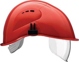 Safety helmet VisorLight carmine red polyethylene EN 397 VOSS