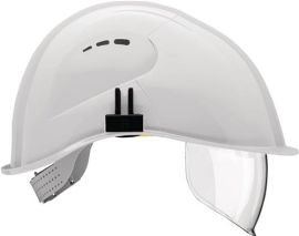 Safety helmet VisorLight signal white polyethylene EN 397 VOSS