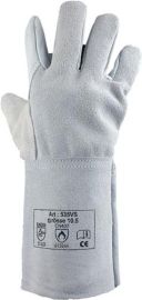 Welder#s gloves size 10.5 natural colours full-grain/split cowhide EN 388, EN 40