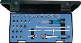 Steckschlüsselsatz 20IMU-3 CV. 1/4Zoll 32tlg. 4-14mm 6KT/Schlitz/PH/PZD GEDORE