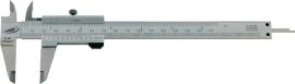 Pocket calliper gauge DIN862 150mm with locking screw rectangular HELIOS PREISSE