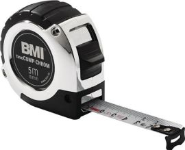 Taschenrollbandmaß chrom L.2m Band-B.16mm mm/cm EG II Ku.Automatic BMI