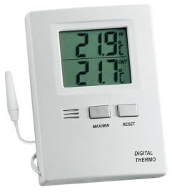 Thermometer measuring range outdoor -50 to 70degC / internal -10 to 60 degC H85x