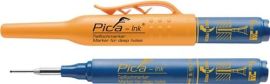 Deep-hole marker Pica-Ink blue with telescopic tip PICA