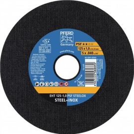 Cutting disc PSF STEELOX D125x1.6mm straight INOX stainless steel bore 22.23 mm