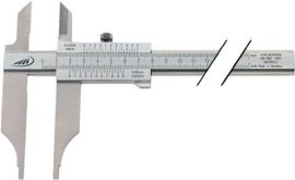 Workshop calliper gauge DIN862 300mm w. meas tips parallax-free read-off spout l