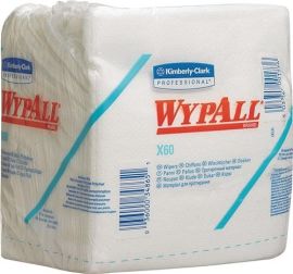 Wipe Wypall X60 6034 L310xW320approx. mm 1-ply white 12 bags x 76 cloths Kimberl